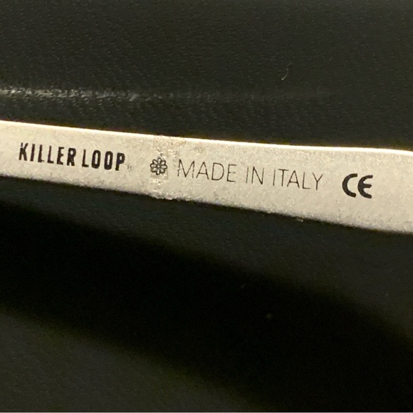 VINTAGE KILLER LOOP Sunglasses PANDEMANIA K0532 Matte Silver Metal  Made  Italy - Picture 9 of 16